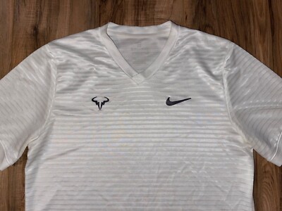 Nike Rafael Nadal Jersey Shirt M Bull Logo Tennis Rafa Grand Slam Open Champion | eBay