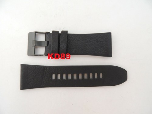 Genuine ORIGINAL DIESEL DZ 7377 BLACK leather strap band 28mm | eBay