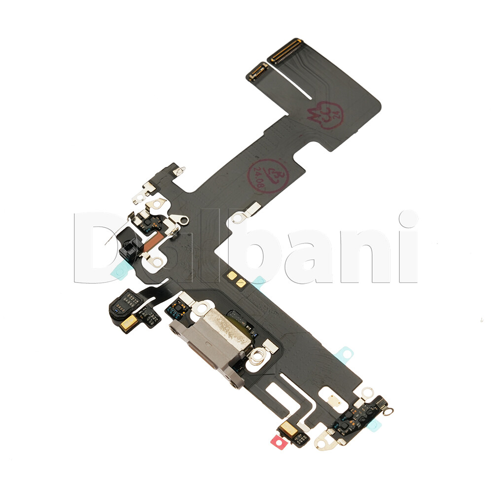 OEM Charging Port Charger Dock Mic Flex Cable For iPhone 13 White