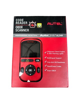Autel AutoLINK Code Reader AL549 OBD2 Scanner Professional Scan Tool ...