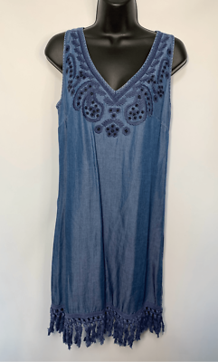 beige by eci denim dress Evie Dress main image 1