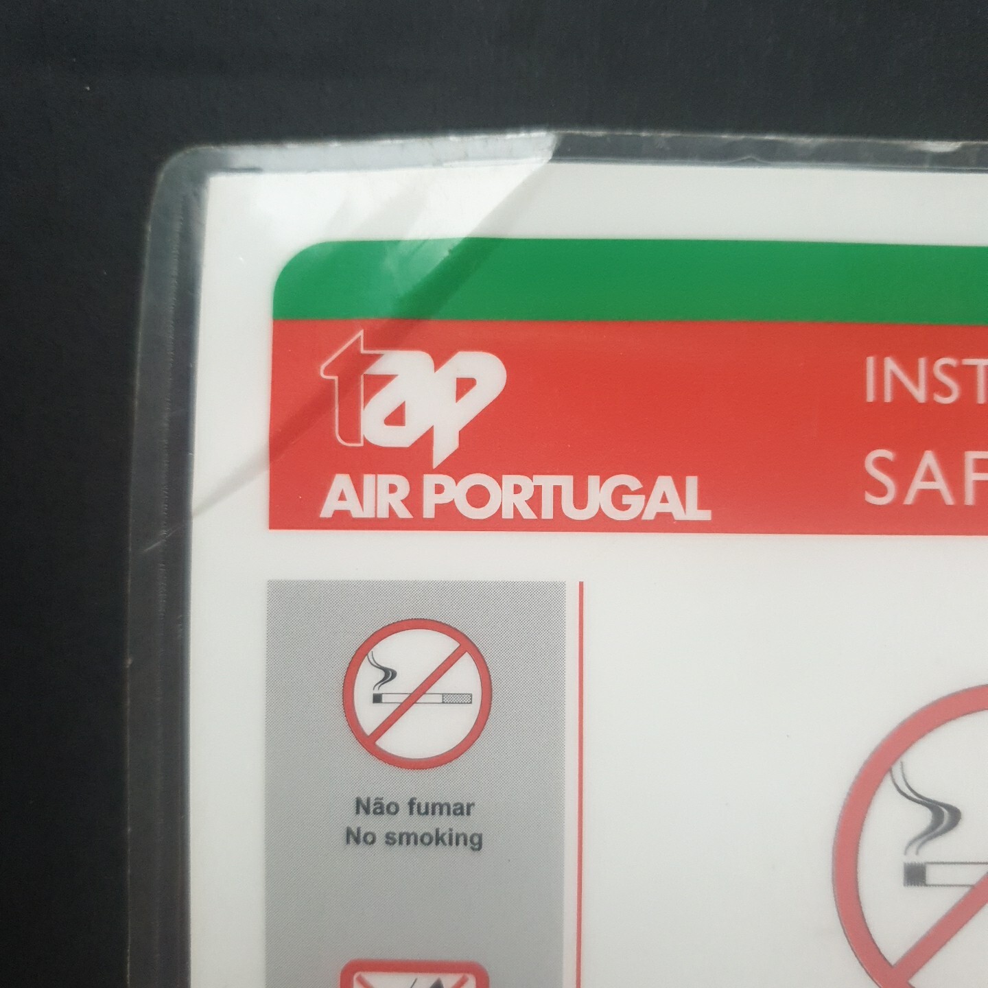 TAP air Portugal airlines Airbus A320 safety card 04/03 eBay