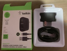    Belkin 2.1A/12W 1-port Universal Home Charger,Black,Distressed Box   