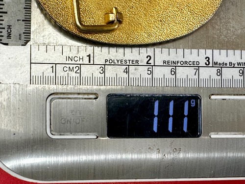 Vintage Texas State Rifle Association TSRAF Life Member Solid Brass Belt Buckle - Picture 7 of 19