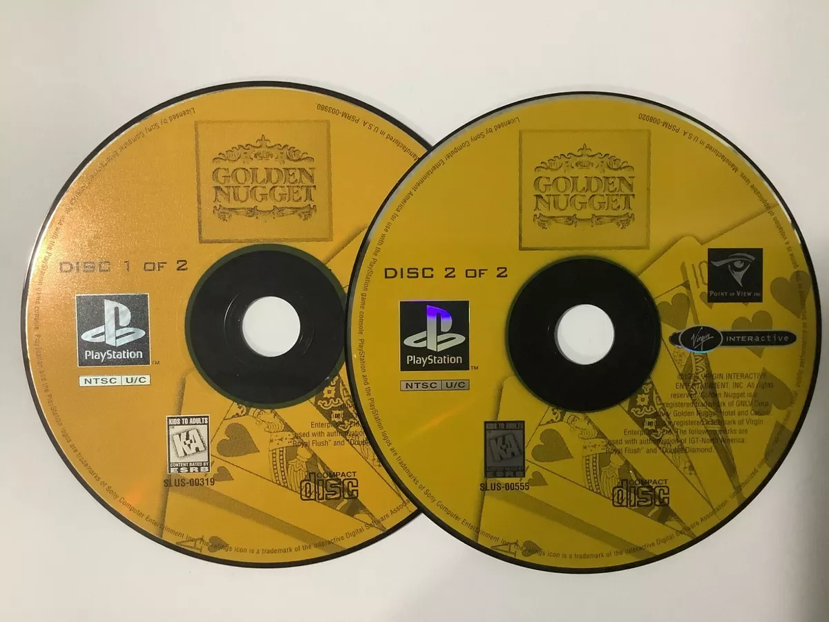 Golden Nugget Casino 2 Discs PS1 Sony PlayStation 1 Disc Only eBay