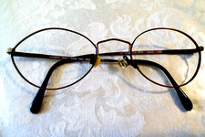 Vtg 1980s LONDON FOG LF 109 COL. APR Eyeglasses Frame Handmade Italy 49-20-135