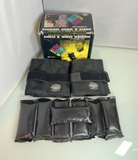 Vintage Pair Altus Athletic Ankle  Wrist Weights 2 - 6 lbs Adjustable Grip