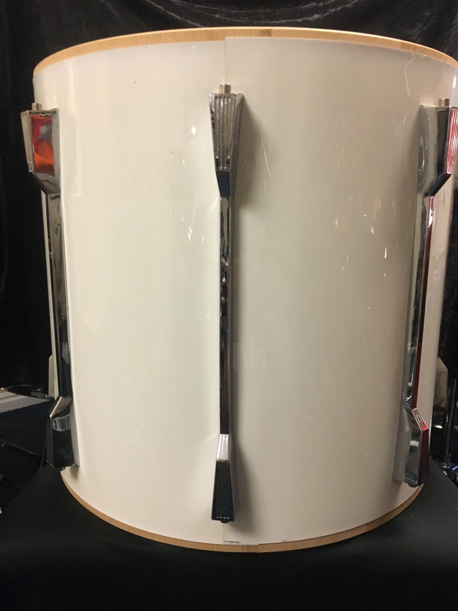 Tama Rockstar DX 16”x 15” Rack Tom White Wrap 1990-1991 Made