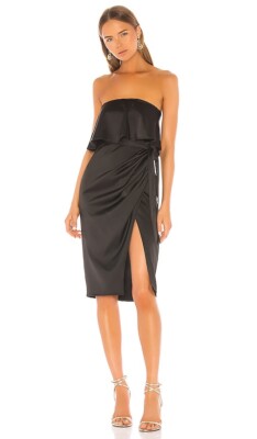 navy halter neck midi dress Patou