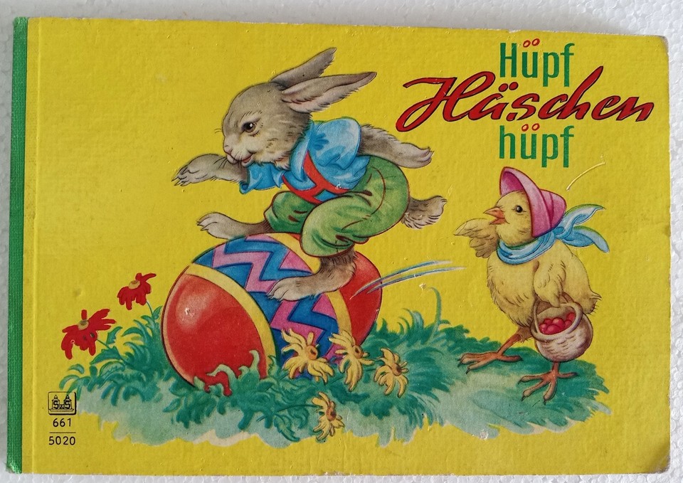 Hupf Haschen Hupf German children's book Easter Hop Bunny Hop board ...