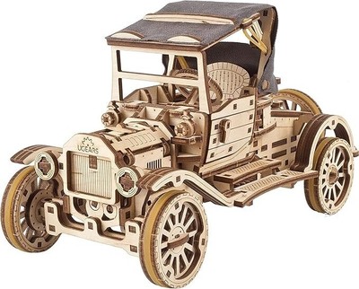 ''Retro Classic Car Model Kit 3D Puzzle with Folding Roof & Engine
