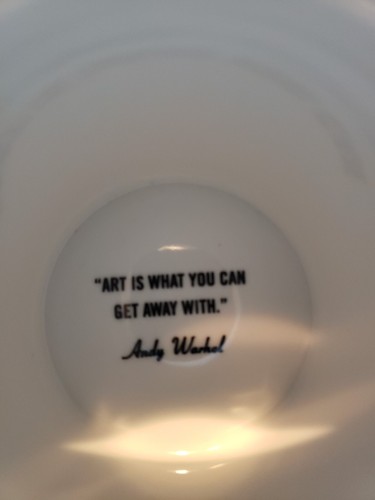 Andy Warhol Abstract Multi Color "Art is What You Can Get Away With" Cup Mug - Picture 7 of 13