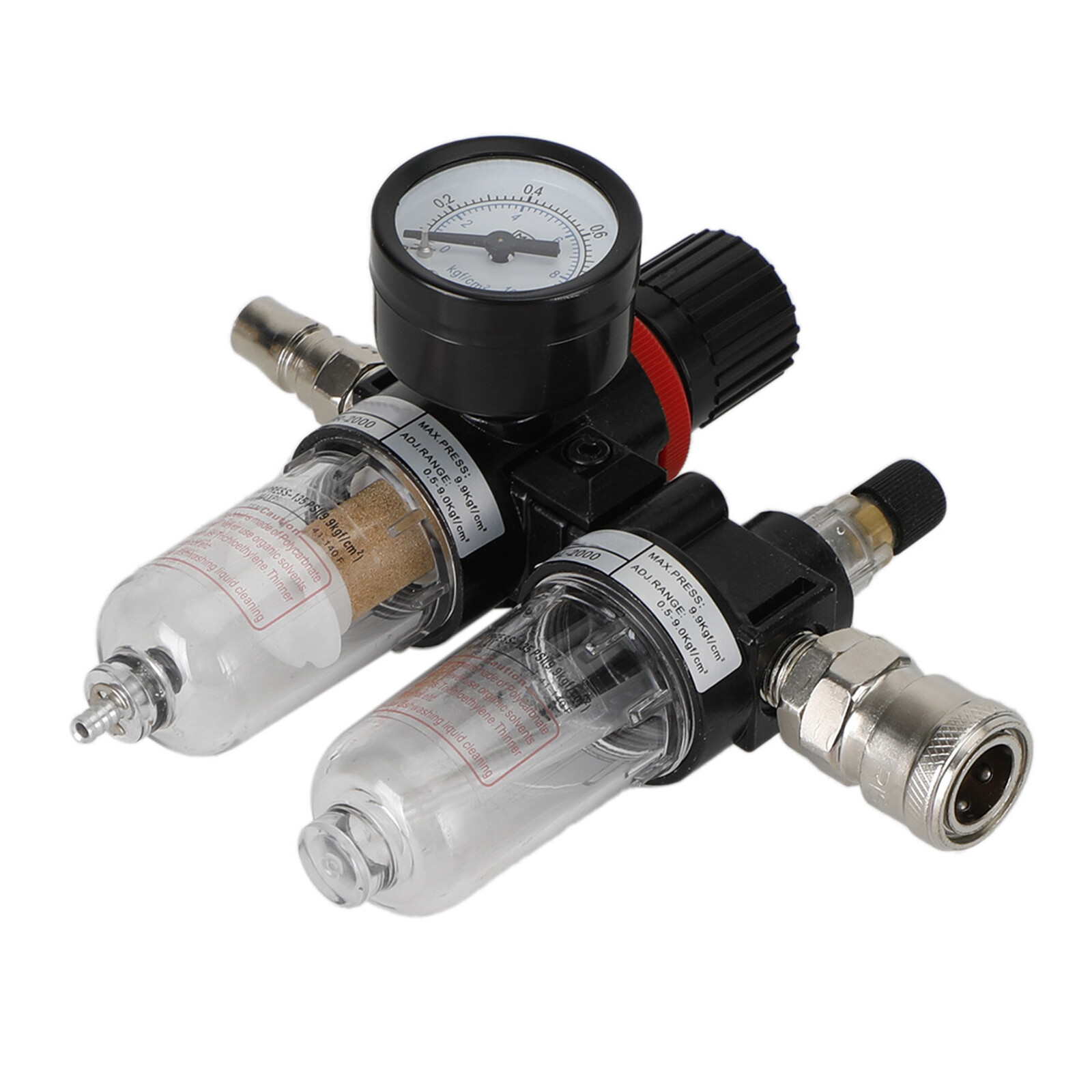 1/4" Air Pressure Regulator Compressor Moisture Trap Filter Oil Water Separator
