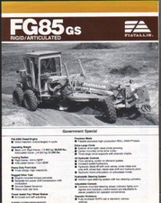FIATALLIS "FG85GS" Livellatrice Motore Rigido/Articolato Foglietto Brochure