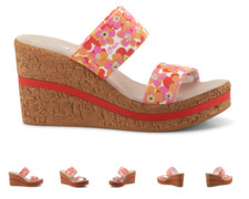 Onex Anastasia Pink Floral Wedge Sandal Women's sizes 5-11/NEW  