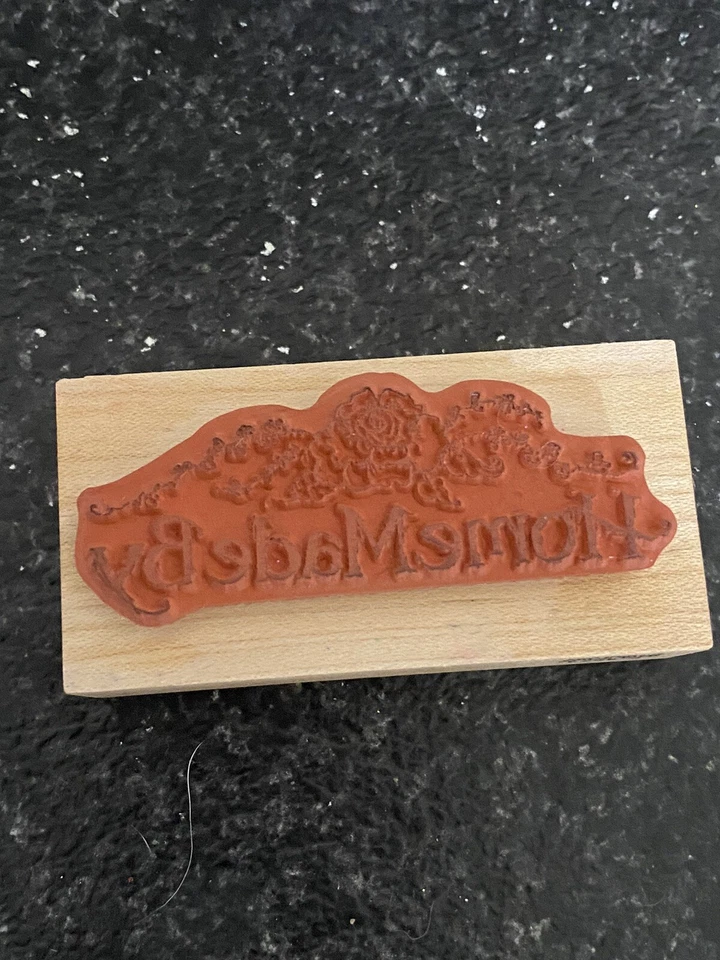PSX Designs “HOME MADE BY” Wood Rubber Stamp E-2535 Foto 2 de 4