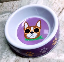 Dog Paws Themed Melamine Dog Bowl 2 Inches Tall X 6 Inches Diameter