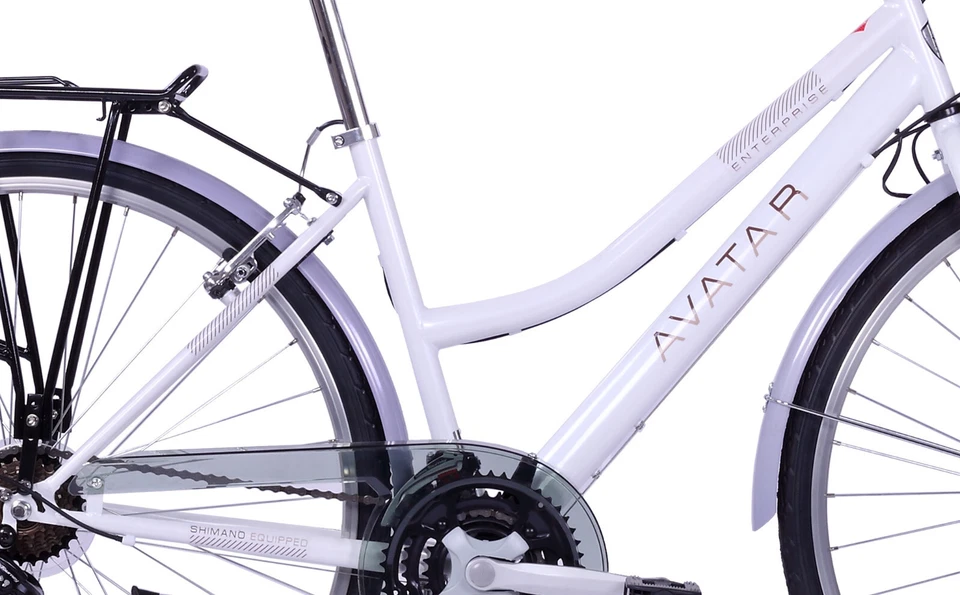 AVATAR 28 Zoll Trekkingrad Damen/Herren 21 Gang weiß/schwarz ENTERPRISE - Bild 3 von 4