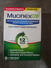 Mucinex DM Maximum Strength 1200 mg 12 Hour Extended Tablet 42ct