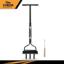 42" Lawn Aerator Coring Garden Tool W/ Soil Core Storage Tray Lawn Aerator tool