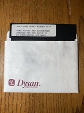Apple IIe IIc Home Money Minder Accounting Program 5.25 Floppy
