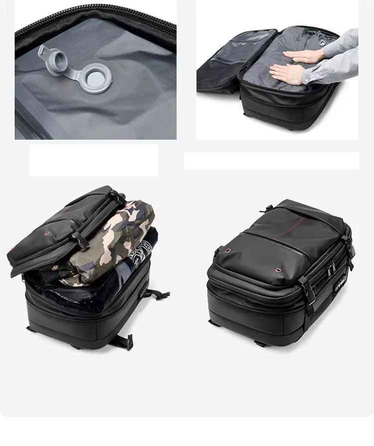 Reise Rucksack, Vakuum Rucksack, als Handgepäck zugelassen,  mit Vakuumpumpe - Bild 4 von 4