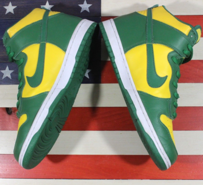 Nike Dunk High Brazil Premium 2003 Green/Yellow PACKERS VTG