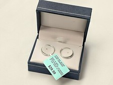 Sterling Silver Endless Hoop Earrings 15 x13mm NEW IN BOX WITH TAGS HALF PRICE 