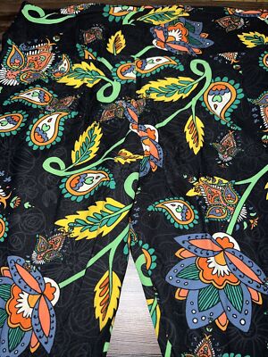 Lularoe Floral Blue Leggings Size 1X (Tall & Curvy) (Plus) - 51% off