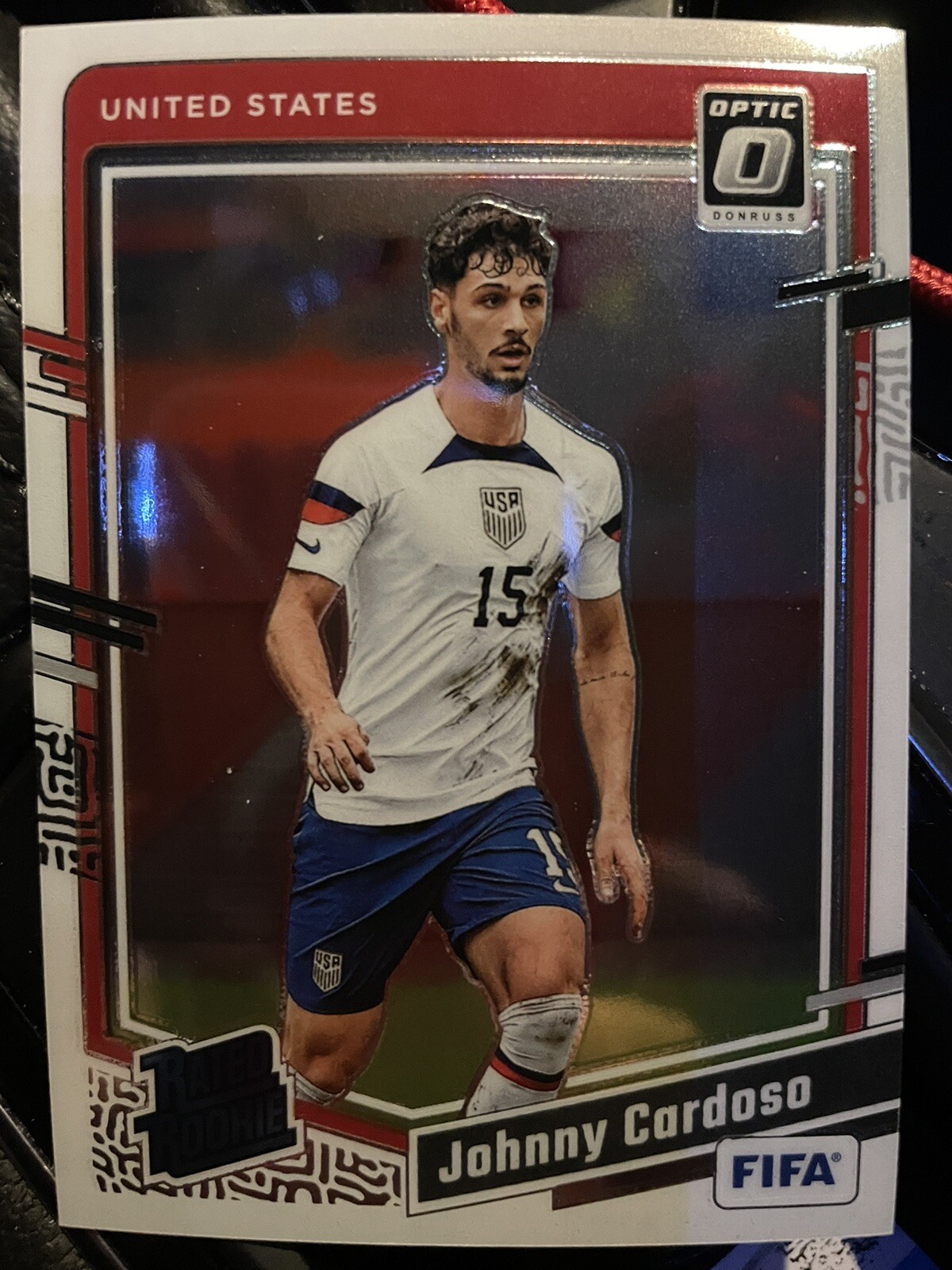 Johnny Cardoso 2023-24 Donruss Optic Soccer #180 Rated Rookie USA Base