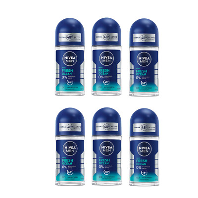 NIVEA Deodorant Men Fresh Ocean Deo Roll-On 6 x 50ml