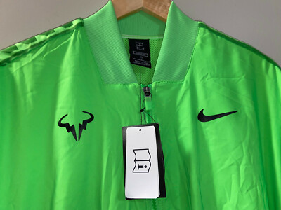 Nike Court Rafa Nadal Green Full-Zip Tennis Jacket CI9135-398