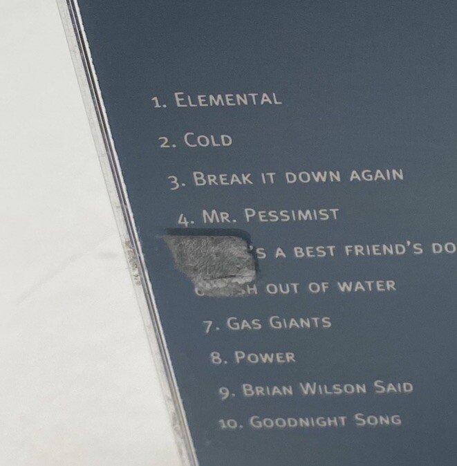 Tears For Fears Elemental (Music CD, 1993) Electronic Rock Pop, Pop