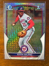 2023 Bowman Chrome Edwin Solano #BCP-169 1st Prospect Mojo Refractor Nationals