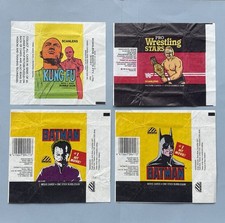 Scanlens / Regina Wax Wrappers - Kung Fu, Pro Wrestling Stars and Batman