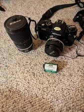 Nikon FE 35mm SLR Film Camera BUNDLE