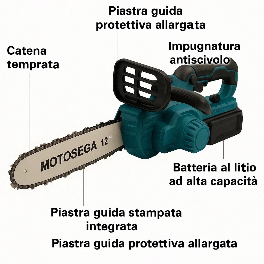 Kit Motosega 88V Batteria con Olio Automatico | Offerta 2026 - 2