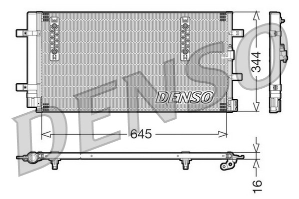 Air Con Condenser DCN32060 Denso AC Conditioning 8K0260403AB 8K0260403AF Quality