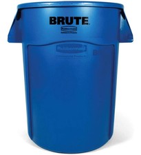 Rubbermaid 44 Gallon Brute Heavy Duty Blue Vented Container