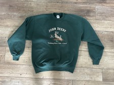 Vintage 90s John Deere “Nothing Runs Like A Deer” Sweatshirt Crewneck Mens Large