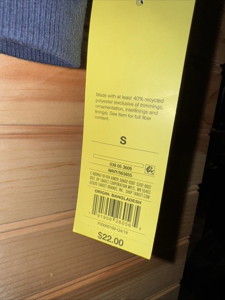 Sudadera con capucha All In Motion azul cremallera completa para niños talla S 6/7 Target nueva con etiquetas Foto 3 de 4