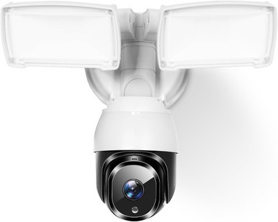 PTZ Home Security Floodlight Camera 360° Auto Tracking 1080P Night Vision
