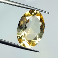 5.44 Ct Natural Yellow Citrine Beautiful Oval Cut - 8363