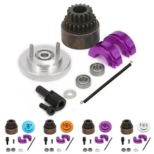 Alloy 2 Speed Pin Shoe 16-21T Gear Clutch Kit Flywheel Bearing for 1/10 HSP RC