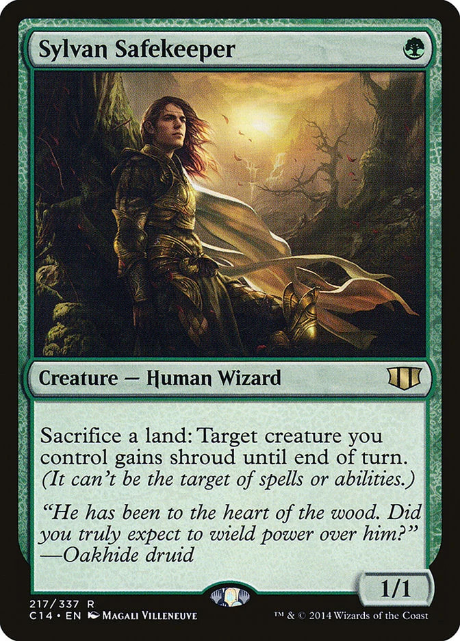 MTG Sylvan Safekeeper 217 MP Commander 2014 Rare
