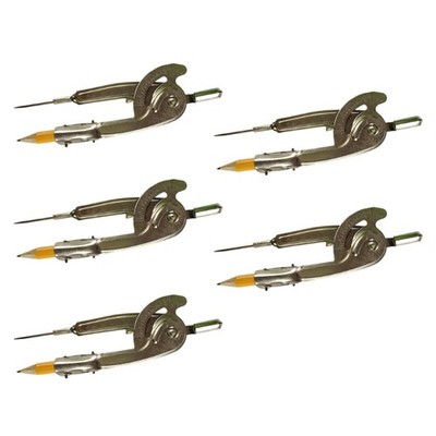 5Pcs Iron Compasses Geometry Drawing Tool For Engineering Drawing And Measuring