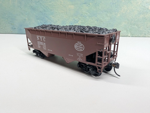 Tolva de 2 bahías Athearn escala HO con carga New York Central NYC #875014 LEER | Condition: Used