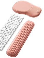Keyboard and Wrist Rest Set, Ergonomic Wrist Pad Support, Computer Hand Palm ...