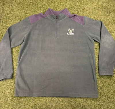 USF Bulls Sweatshirt Men XL Green Knights Apparel Quarter Zip