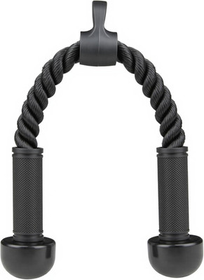 Tricep Rope Cable Attachment for Gym Rope Pull-Down Attachment with Rubber Handl